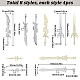Sunnyclue 32 pièces 8 styles rack placage alliage gros pendentifs FIND-SC0007-25-2