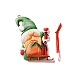 Navidad santa claus resina colgante decoraciones HJEW-K041-01-2