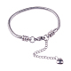 304 Stainless Steel European Snake Chains Bracelets STAS-PH0006-03C-1