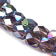 Electroplate Glass Beads Strands EGLA-F001-A05-3