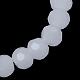 Chapelets de perle en verre imitation jade GLAA-R166-8mm-03A-2