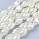 Chapelets de perles en verre électroplaqué EGLA-J013-4X6mm-F03-4