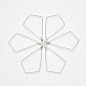 304 Stainless Steel Wire Pendants STAS-S103-09-1