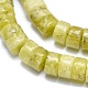Filo di perle naturali di turchese giallo (diaspro) G-A177-01L-03-3