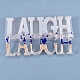 DIY Wort lachen Silikonformen X-DIY-K017-05-1