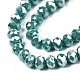 Chapelets de perles en verre électroplaqué&nbsp;EGLA-A044-P8mm-A09-3