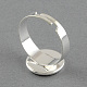 Basi di anello in ottone MAK-S018-16mm-JN003S-2