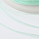 丸いメタリック糸  刺しゅう糸  9プライ  アクアマリン  0.8mm  約328.08ヤード（300m）/ロール MCOR-G001-0.8mm-22-2