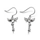 925 Sterling Silver Dangle Earring Findings STER-L057-033P-1