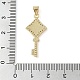 Кулон из латуни с прозрачным кубическим цирконием KK-I712-58G-02-3