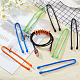 GORGECRAFT 8PCS 12-Inch Original Silicone Cable Tie Steel-Core Twist Ties Self-Gripping Multi-Color Hook and Loop Cord Keeper Cable Wrappers for Cord Management Home Office Desk Organization AJEW-GF0005-37-5