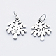 Eco-Friendly 316 Surgical Stainless Steel Micro Pave Cubic Zirconia Charms RB-I078-76P-NR-2