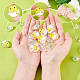 SUNNYCLUE 1 Box 30Pcs 3 Styles Easter Beads Bunny Beads Chicken Rabbit Eggs Carrot Vegetable Bead Spring Acrylic Cartoon Spacer Loose Bead for Jewelry Making Necklace Bracelet Earring Women DIY Crafts OACR-SC0001-13-4