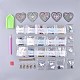 Kits d'autocollants de peinture au diamant bricolage pour la fabrication de porte-clés DIY-R076-008-2