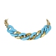 Acrylic & Aluminum Curb Chain Necklace NJEW-JN04554-4