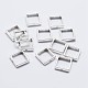 925 Sterling Silver Bead Frames STER-F036-16S-10x10mm-1