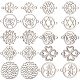 Sunnyclue 20 pz 10 stili di ciondoli per connettori in acciaio inossidabile FIND-SC0004-70-1