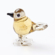 インテリアオーナメントパーツ  手作りランプワーク表示の装飾  鳥  モカシン  25x15x22mm LAMP-J084-61-2