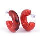 Acrylic Stud Earrings EJEW-JE03484-04-2