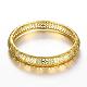 Real 18K Gold Plated Filigree Brass Cubic Zirconia Hollow Bangles BJEW-BB05667-G-3