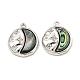 Латунные микропаве прозрачные подвески с фианитом KK-L211-017P-02-1