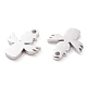 304 charms in acciaio inox STAS-Y002-14P-2