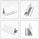ステンレス鋼の名刺フレーム  ステンレス鋼色  1-3/4x3-1/2x2インチ（4.5x9x5cm） ODIS-WH0008-37P-4