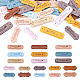 76 шт. 19 этикетки из микрофибры и кожи DIY-BT0001-20-1