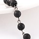 La main de perles de pierres précieuses chaînes de colliers bracelets faisant AJEW-JB00156-07-1