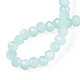 Two-Tone Imitation Jade Glass Beads Strands GLAA-T033-01A-04-4