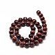 Natural Red Tiger Eye Round Bead Strands G-G735-11-8mm-2