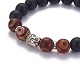 Natural & Synthetic Mixed Stone Beads Bracelets BJEW-MSMC002-30-3