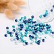 Perle di perle di vetro perlato di colore blu misto 6mm per creazione di gioielli HY-PH0006-6mm-03-3