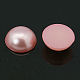 Cabochons demi-ronde bombés en acryliques d'imitation nacre OACR-H001-3L-2