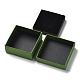 厚紙のジュエリーセットボックス  内部のスポンジ  正方形  ライムグリーン  7.2x7.25x3.2cm CBOX-C016-03B-01-3