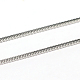 304 Stainless Steel Square Snake Chains CHS-L001-165-1.2mm-1