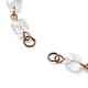 Fabrication de bracelets à maillons en perles de verre à facettes carrées AJEW-JB01150-51-2