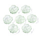 Transparent Spray Painted Imitation Jade Glass Beads GLAA-Q089-003-E003-2