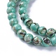 Perles de turquoise synthétique et coquillage assemblées G-F623-06-6mm-3