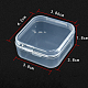 Прозрачные пластиковые бусины X-CON-WH0019-01-4