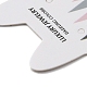 100 Uds. Tarjetas de exhibición de pendientes de joyería de papel con forma de cabeza de gato AJEW-Z021-03C-2