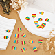 SUNNYCLUE 1 Box 30Pcs Rainbow Heart Enamel Charms LGBT Pride Love is Love Charms for Jewelry Making Charms Rainbow Stripe Love Charm Earring Making Supplies Necklace Bracelet Crafting Accessories ENAM-SC0002-86-4