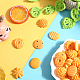 SUNNYCLUE 48PCS 6 Styles Artificial Cookies Simulation Dessert Fake Mini Food Biscuits Realistic Pastries Resin 3D Cute Kawaii Model for Jewelry Making Scrapbooking Embellishments Home Kitchen Decor RESI-SC0002-89-4