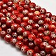Faceted Millefiori Glass Round Beads Strands LK-P006-12-1