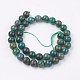 Chapelets de perles en jade africaine naturelle G-F560-10mm-B01-2