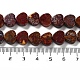 Fili di perline di agata naturale rossa dell'oceano G-G084-B11-02-5
