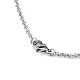Stainless Steel Cross Round Link Chain Necklace Making X-NJEW-507L-6-2