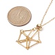 Stainless Steel Macrame Pouch Empty Stone Holder for Pendant Necklace Making NJEW-JN04532-01-5