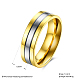 Подарки на день святого валентина парные кольца из титановой стали для мужчин RJEW-BB16403-9-3
