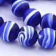 Handmade Frosted Lampwork Beads Strands LAMP-J044-M-2